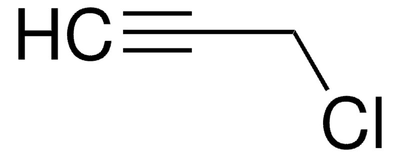 Chemical structure of Propargyl Chloride